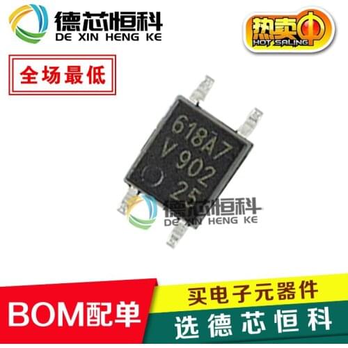 Original authentic VOS618A-7T VOS618A-7 screen printing 618A7 patch SOP-4 photocoupler