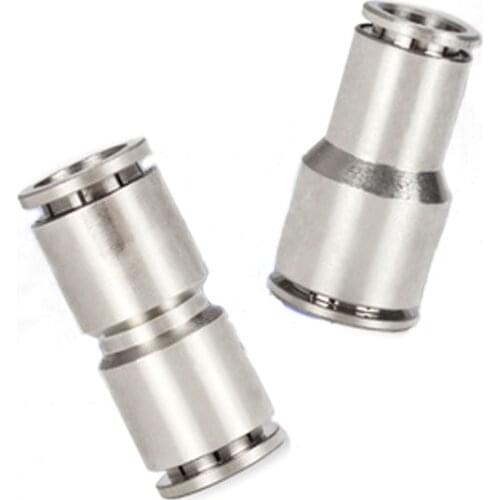 Pneumatic Connector OD 4/6/8/10/12/14/16mm Hose Tube Nickel Plated Brass Push In Quick Connector Release Air Fitting Plumbing