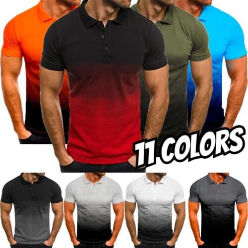 5XL Fashion New Men Shirt Short Sleeve Polo Shirt Contrast Color Polo New Clothing Summer Streetwear Casual Fashion Men tops