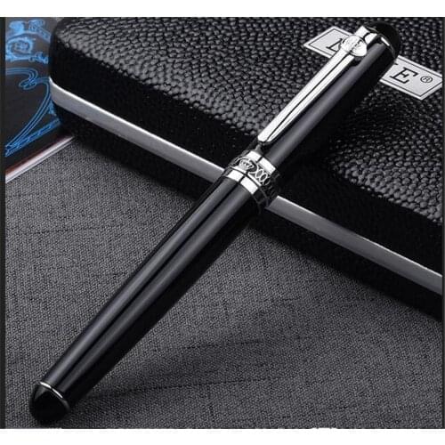 AAA quality brand DUKE D2 black metal Fountain Pen / Roller ball pen lead office stationery classics calligraphy ink Pens gift
