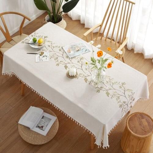 Nordic Ins Wind Cotton And Linen Tablecloth Square Modern Minimalist Home Restaurant Desk Tablecloth Party Wedding Decoration