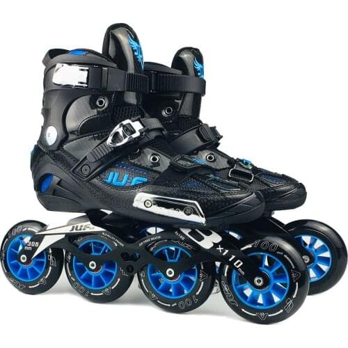 War Wolf Speed Skates Semi-solft High Ankle Roller Shoe Inline Patines 3*110/4*100mm Chassis For Street Racing Free Skating SH59