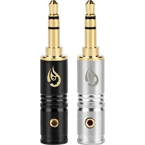 Replacement 3.5mm Jack Audio Plug 3 Poles Male Repair Headphone Gold Plated Connector Solder 3.5 mm Black Silver Wire Connectors