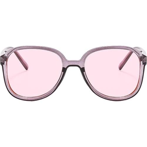 Fashion Candy Pink Sunglasses Women Brand Designer Sun Glasses Male Female Clear Mirror Classic Aviation Oculos De Sol UV400