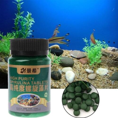 High Purity Spirulina Tablets Fish Shrimp Food for Aquarium Fish Pill Algae Supplies