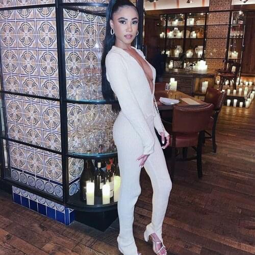 Y2k Tracksuit Summer Women Clothes Solid Casual Street Style Long Sleeve Polo Collar Buttorn Knitting Two Piece Set Women