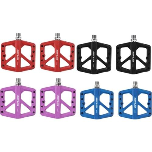 GUB Mountain Bike Pedals Lightweight Nylon Composite Bicycle Flat Pedals DU Bearing Bike Pedal Platform for BMX MTB Road Bike