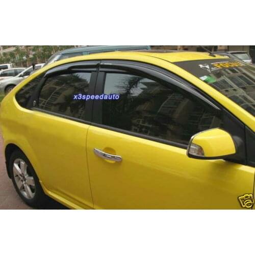 Mugen Style Window Visor Vent Fit For 2010-2013 2011 2012 Mazda 3 5dr Hatchback