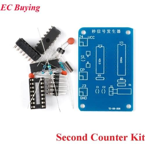 Second Counter Kit Second Signal Generation Circuit PCB Board 5V CD4060 Teaching Training Kit DIY Electronic Parts