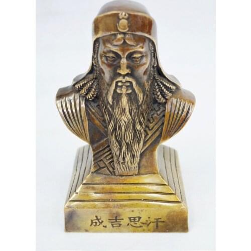 I cherish this ancient copper crafts like Gen Gi Khan desk ornaments