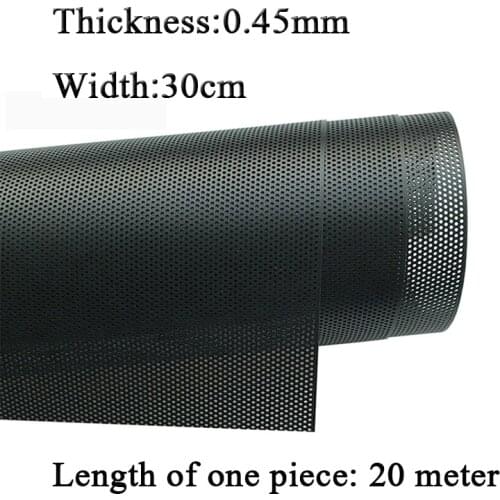0.45mm thickness 30*2000cm DIY Computer Mesh PVC PC Case Fan Cooler Black Dust Filter network net Case Dustproof Cover Chassis