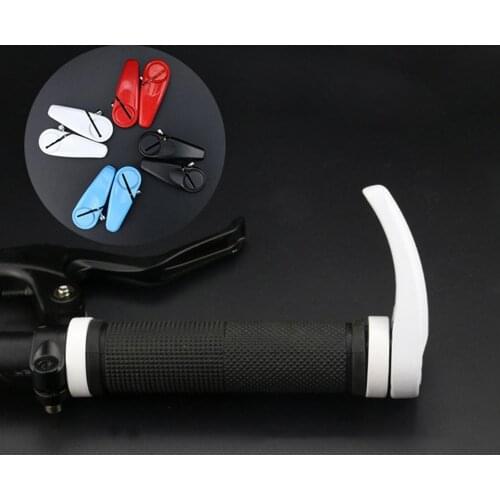 1 Pair Cycling Aluminum Alloy Bike Lock-on Horn Bicycle Deputy Vice Handlebar