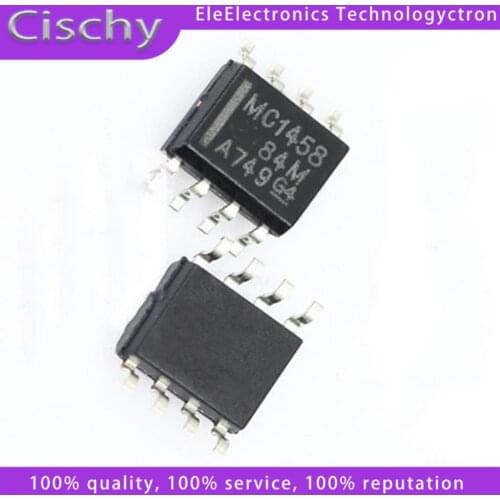 10PCS MC1458DR MC1458D MC1458 SOP-8