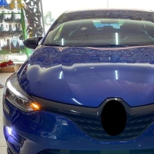 New Bat Style High Quality Abs Plastic 2 Pieces Mirror Covers Caps RearView Case Gloss Black For Renault Clio 5 2019 - 2020