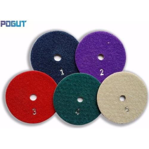 4 inch Diamond polishing pads disc sander pad, dry polishing pad 5 pcs/lot granite stone marble tile concrete polishing