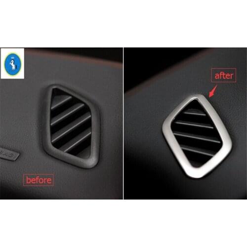 Yimaautotrims Accessories Interior Front + Rear Air Condition AC Vent Outlet Cover Trim For Mercedes Benz GLA 200 220 X156 2018