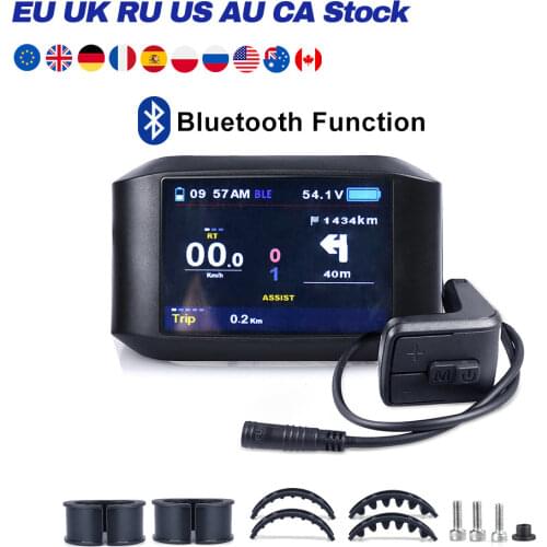 E-bike TFT LCD Display 750C With iOS System Bluetooth Computer For Bafang Hub Mid Motor BBS01 BBS02 BBSHD Kits 36V/48V/60V Ebike