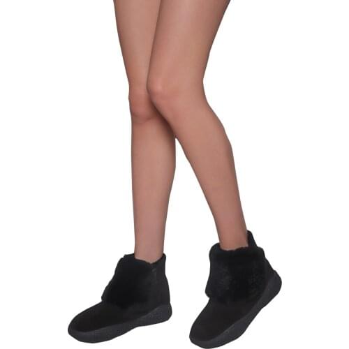 Black Genuine Leather Women 'S Boots