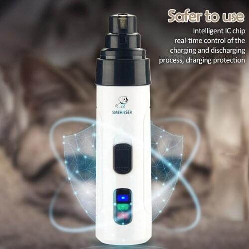 Dog Nail Grinder Electric Dog Nail Clipper Rechargeable Pet Nail Trimmer, Painless Paws Trimmer for Dogs and Cats