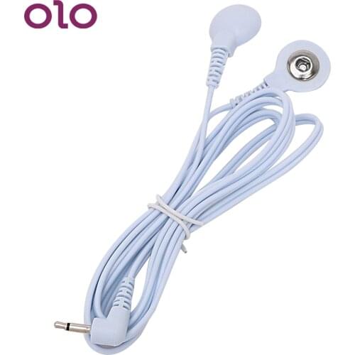 OLO Electric Shock Wire 2 Head Buckle Line 1 Shock Conversion Line Sex Toys Electro Stimulation Therapy Massager Accessories