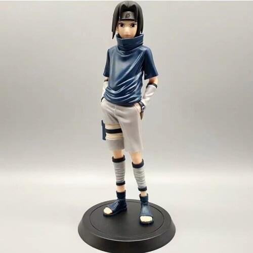 NEW 24CM Naruto childhood Uchiha Sasuke doll Actions Figures PVC Model Japan Anime Gifts Figures Toys