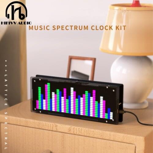 HIFI DIY level LED Music Spectrum Analyzer Audio Level VU Meter MP3 PC Amplifier Audio Indicator Speed Adjustable AGC