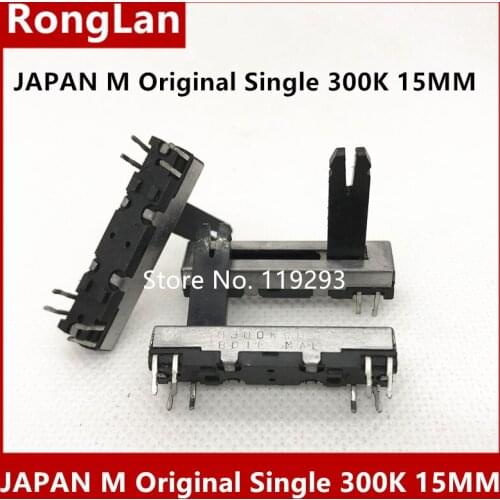 Instrumental straight slide potentiometers with Original Single 300K axis 3.5 cm 35MM long plastic instrument faders 15MM--10PCS