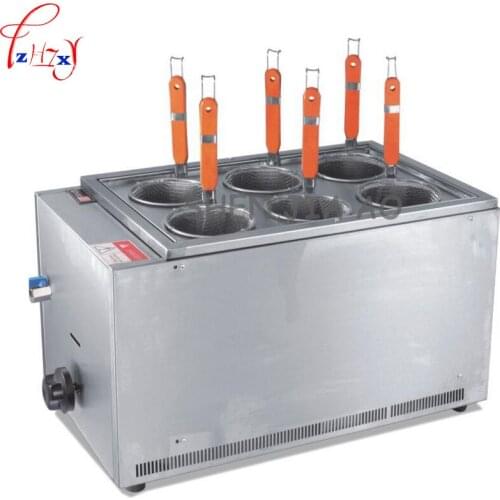 Commercial Gas Stainless Steel Bench Top 6 Cooking Cooker Pasta Cookware Noodle Cooking Machine Mala Tang Chang