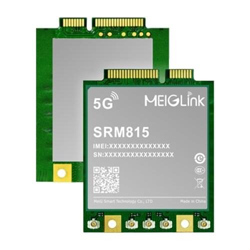 MeiG Smart SRM815 SRM815-EA SRM815-NA MINI PCIE module 5G NR Sub-6GHz Qualcomm SDX55 chipset LTE Cat16 module