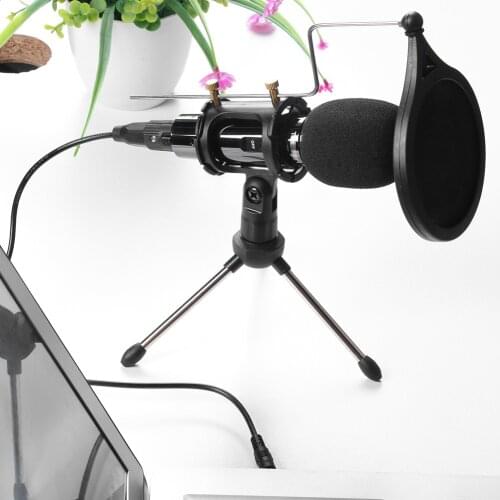 Chatting Network Teaching Video Conferencing 3.5mm Professional Condenser Microphone Studio Online Audio Sound Recording Mic