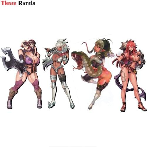Three Ratels A672 Echidna And Echidna Queen S Blade For School Decals Boys Favorite Anime Cartoon Stickers