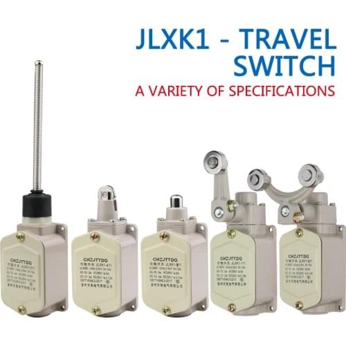 CHZJTTDQ JLXK1-111 211 311411 limit switch Plunger protected rocker arm self-reset normally on normally closed travel switch