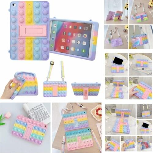Push It Bubble Tablet Case for IPad Mini 5 Air 10.5 10.9 10.2 2019 2020 Pro 11 2021 2018 9.7 2017 Stress-Relieve Silicone Cover