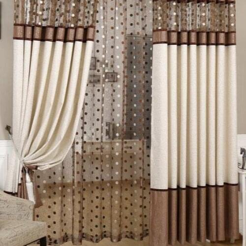 Slow Soul Brown Gray European Luxury Curtains Bird Nest Spliced Curtain Tulle For Living Room Kitchen Bedroom Roman Sheer Custom