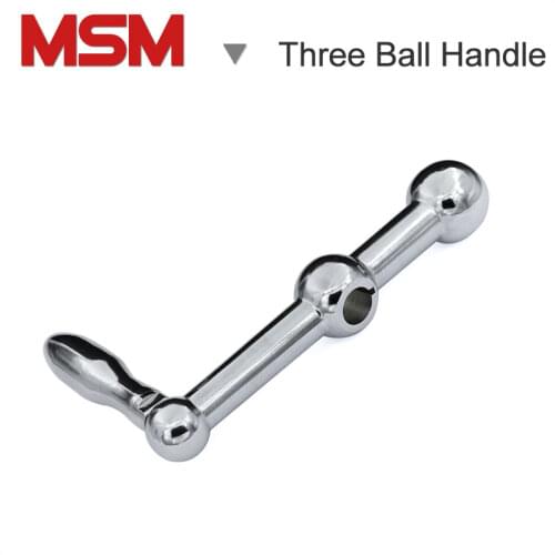 1set MSM D26 Three Ball Handle Knob Turret Milling Machines Workbench Feeding Crank Table Hand Shank Mill Tools Parts ID 16mm