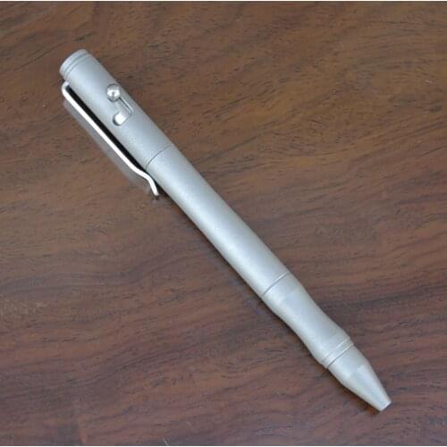 Handmade Gun Bolt Gel Pen 304# Stainless Steel Frosted Pen Tactical Pen Self Defense EDC Writing Tool Outdoor