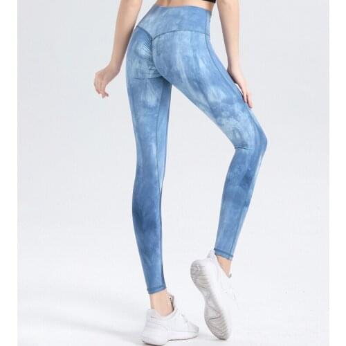 SALSPOR Women Yoga Pants Fitness Tie Dye Quick Dry Sportwear Stretchy Running Leggings Gym Joggings Trianning Sport Leggings