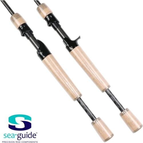 SeaGuide 1 Set 3A Cork Spinning Handle Kit Casting Handle Kit DIY Fishing Rod Buidling Component Pole Accessory Repair
