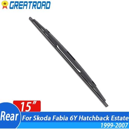 Wiper 15" Rear Wiper Blade For Skoda Fabia 6Y Hatchback Estate 1999-2007 2006 2005 2004 2003 Windshield Windscreen Rear Window