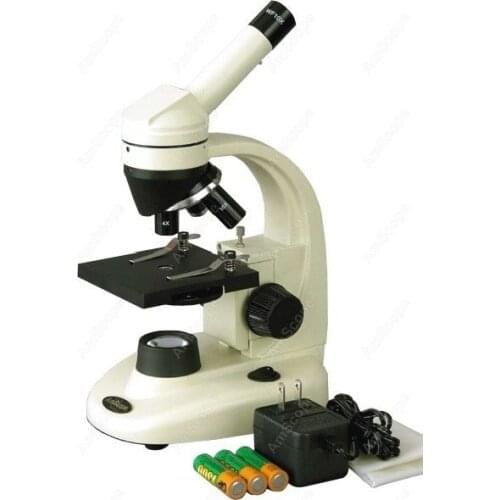 Student Cordless LED Biological Microscope--AmScope Supplies Student Cordless LED Biological Microscope 40X-400X