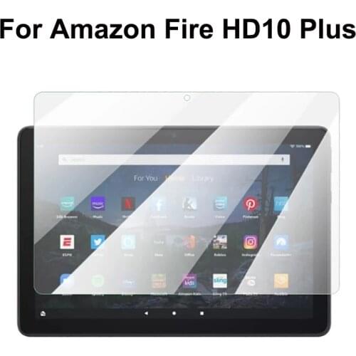Ultra Clear Tempered Glass Screen Protector For Fire HD 10 Plus 2021 HD10+ Protective Film for Kindle Fire HD 10 Plus 10.1 inch