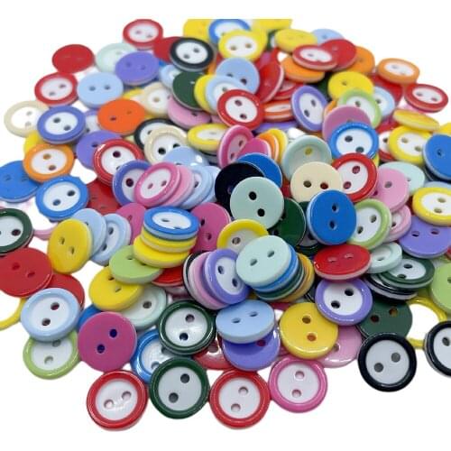 11mm 200pcs lots plastic buttons cute bady craft/sewing/doll Mix color