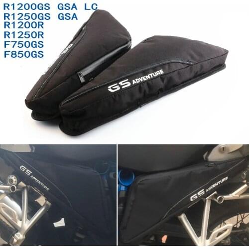 Motorcycle Frame Side Pockets luggage rack Travel Placement Waterproof Bag For BMW R1200GS LC 2013 - 2020 R1250GS Adventure