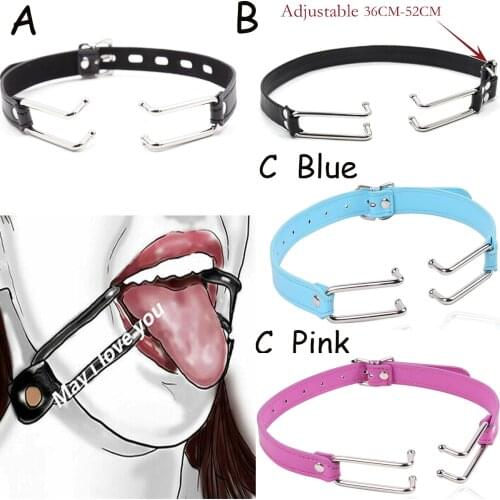 BDSM Harness Gag Spreader Open Mouth Gags Metal Claw Hook Force For Women Couples Slave Bondage Erotic Oral Sex Toys Accessories