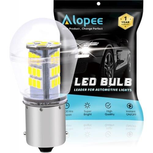 1156 BA15S 1141 1003 7506 1073 White LED Bulb 9-30V 33SMD DC Car Interior RV Camper Tail Back Up Reverse Lamp Day Running Light