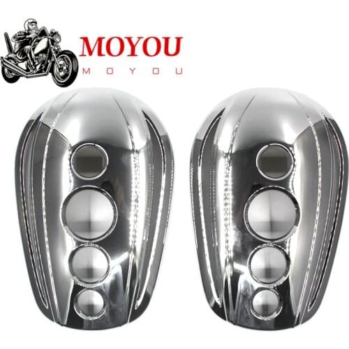 Motorcycle Side Rearview Mirrors Cover For Harley Touring Softail Breakout Dyna Street Bob Fat Bob V-Rod FLTR VRSC XG XL Tri