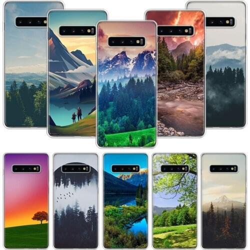 Mountain Forest Clouds Case for Samsung Galaxy A51 A71 A50S A10 A20E A30 A40 A70S A90 M30S A01 A21 A6 A7 A8 A9 Plus + Phone Cove