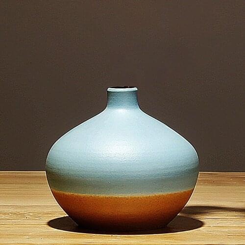 Elegant Minimalist Vases Chinese Modern Art Office Accessories Vases Ceramic Vintage Dekoracje Do Domu Home Decor DI50HP