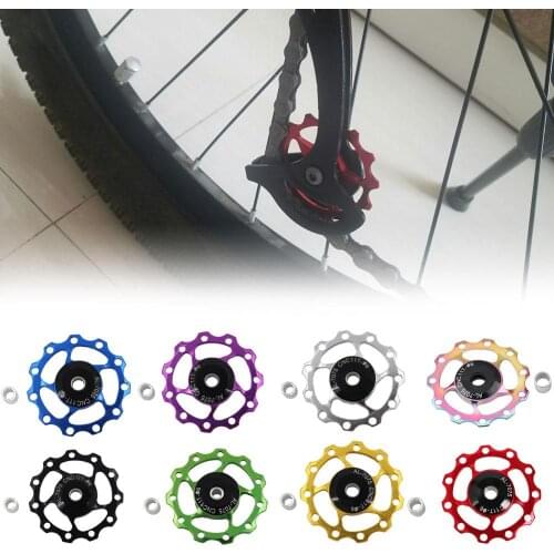 Mountain bike road bike 11T 13T aluminum Jockey Wheel Rear Derailleur Pulley metal bearing guide pulley bearing dropshipping