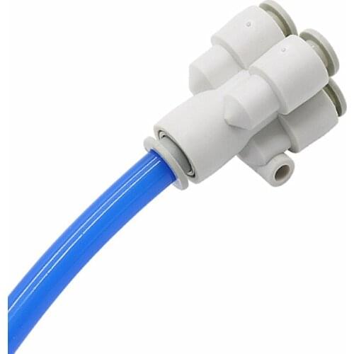 KQ2UD/KB2UD06-08 one change four pneumatic PU trachea five-way diameter change joint plastic quick insert valve pcp Q302